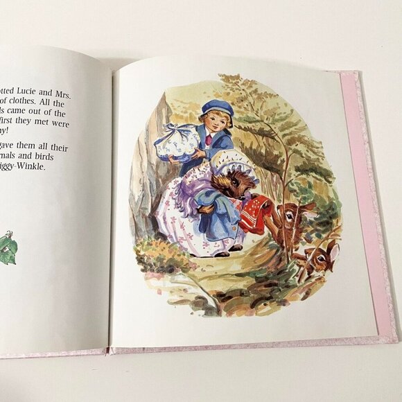 Vtg 1992 The Classic Tale Of Mrs Tiggy Winkle By Beatrix Potter Hardcover - Picture 16 of 16